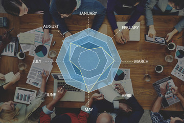 Spider Radar Chart Statistics Analytics Concept
