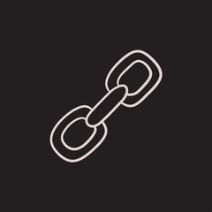 Chain links sketch icon.