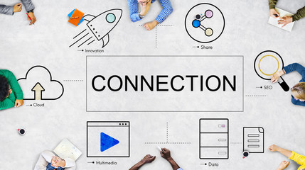 Digital Technology Icons Graphic Concept