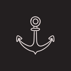 Anchor sketch icon.