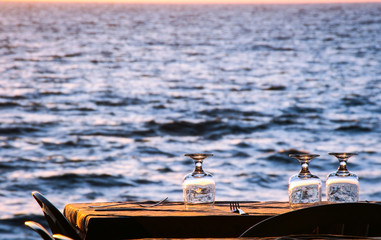 dining by the sea