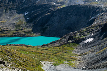 Akchan lake in the Altai mountains
