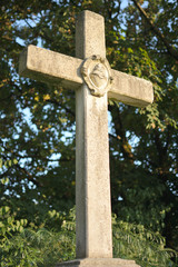 Grey stone cross