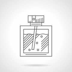 Perfumery flat line vector icon