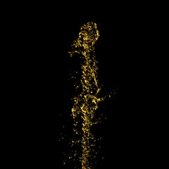 splash of ink isolated on black background. beautiful splash of wine close-up.   water splash. oil splash. water spray with drops isolated.