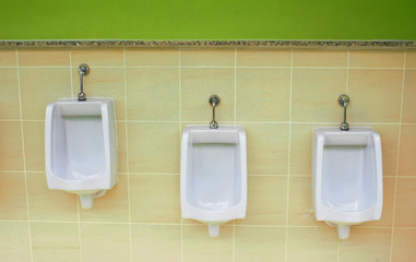 Urinals Men public toilet
