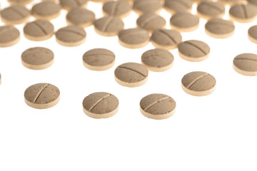 round the pills closeup