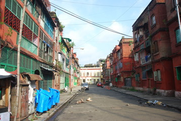 Fototapeta na wymiar Quartiere di Calcutta