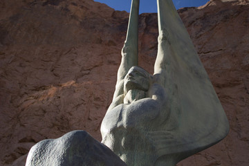 Winged Figures of the Republic - angelic monument at the Hoover Dam memorial