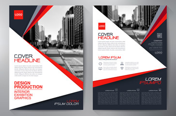 Fototapeta na wymiar Business brochure flyer design a4 template.