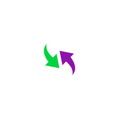 Two side arrow Icon Vector