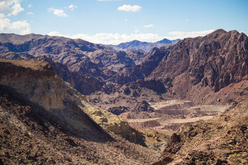 Rock formations close by Hoover Dam