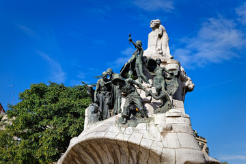 Plaza Tetuan in Barcelona, Spain