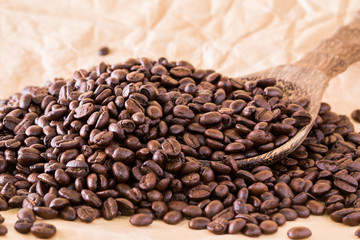 Roasted coffee beans