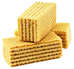 Waffles on white