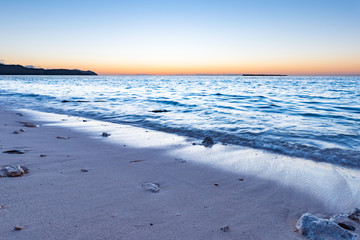 Sunrise, sea, landscape. Okinawa, Japan, Asia.