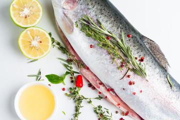 trout with lime and spices