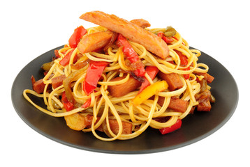 Spam Pork Meat Stir Fry