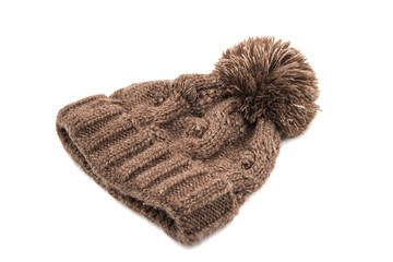 Fototapeta na wymiar Women knitted hat