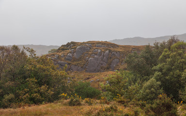 Fototapeta premium Autumn mountain landscape after rain. Killarney National Park, Ireland