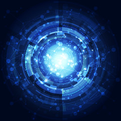 Abstract technology concept background, vector illustration