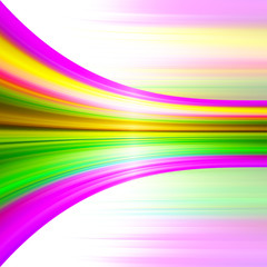 Abstract composition with the colors of the Rainbow 