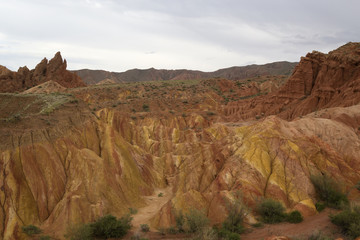 Fairy Tale Canyon (also Skazka), rock formations on the Issyk-Ku