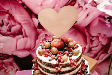 Wedding Cake with Berries