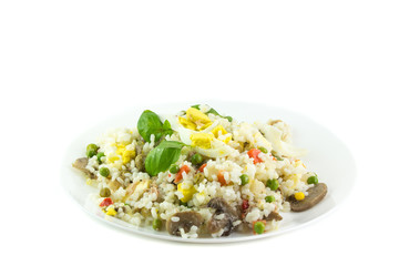 Piatto di insalata di riso