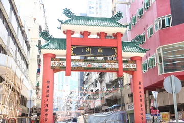 Deurstickers Temple Street, Hong Kong © marcuspon