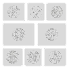 Seamless pattern with irish geometric ornament for your design