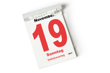 19. November 2017 Volkstrauertag