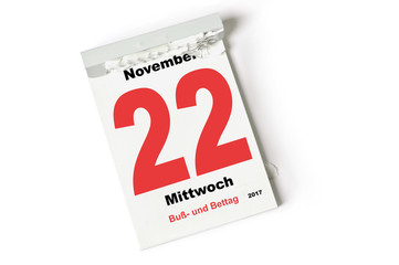 22. November 2017 Buß- und Bettag