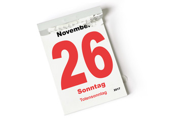 26. November 2017 Totensonntag