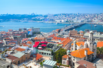 Fototapeta na wymiar Istanbul, Turkey. Summer cityscape