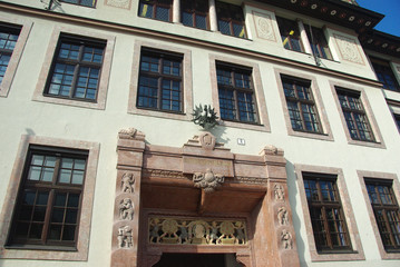Fototapeta premium Art Nouveau building in Kufstein, Schillerstrasse