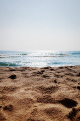 Sea surf on a Sunny day