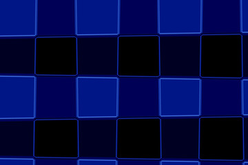 Abstract square blue background 