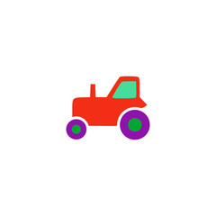 Tractor Icon Vector