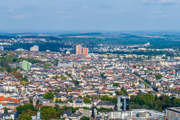 Fototapeta premium Frankfurt from above, Germany