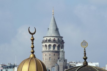 Fototapeta na wymiar Galata tower in Istanbul