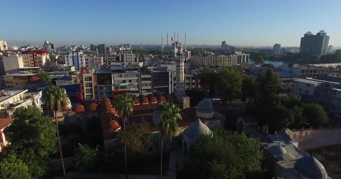 Adana,ulu camii,kule,yapı,mimari,drone,minare