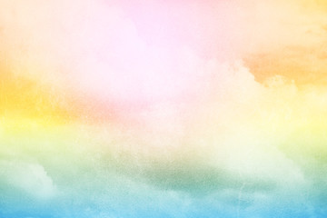 fantasy cloud and sky with pastel gradient color with grunge texture