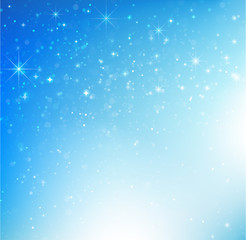 Star night and snow fall bakcground vector illustration 004