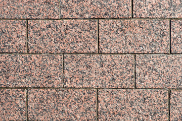 Red granite brick texture