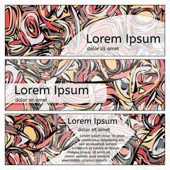 Fototapeta premium doodling banners 