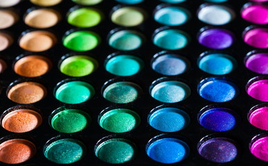 Cosmetics. eye shadow multicolour, palette