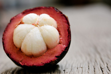 Mangosteen, group of Mangosteens, season in Thailand is in the low season or between May and October, October stretching it and always ate plenty of mangosteen in June,July,August