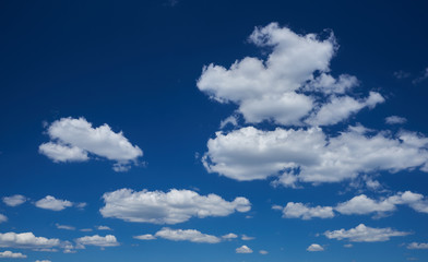Naklejka na ściany i meble The beautiful blue sky cumulus clouds