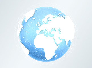 Digital planet earth '3D rendering'